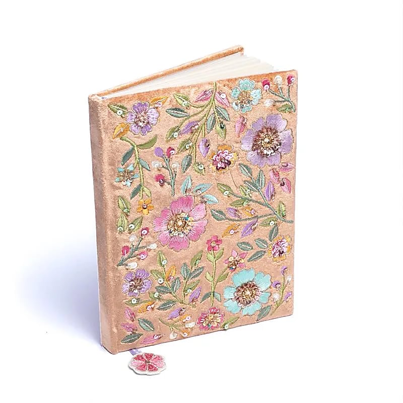 Samt-Notizbuch "Fairy Blossoms"