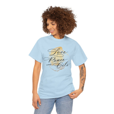 Unisex T-Shirt "Love, Peace & Oils"