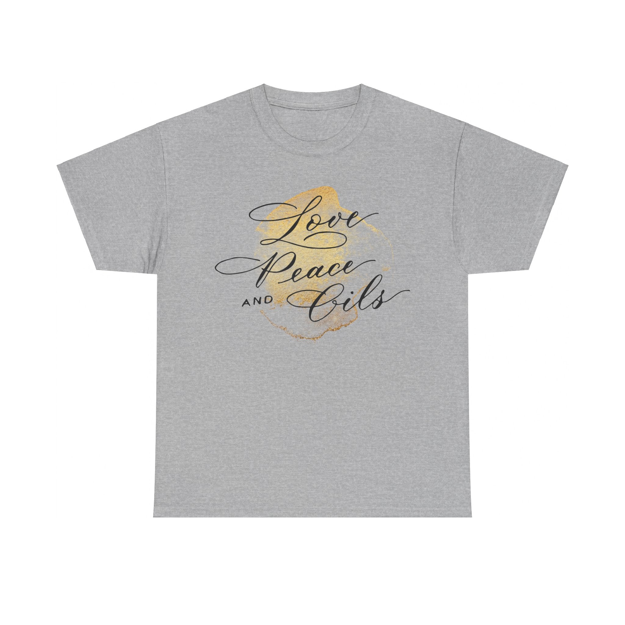 Unisex T-Shirt "Love, Peace & Oils"