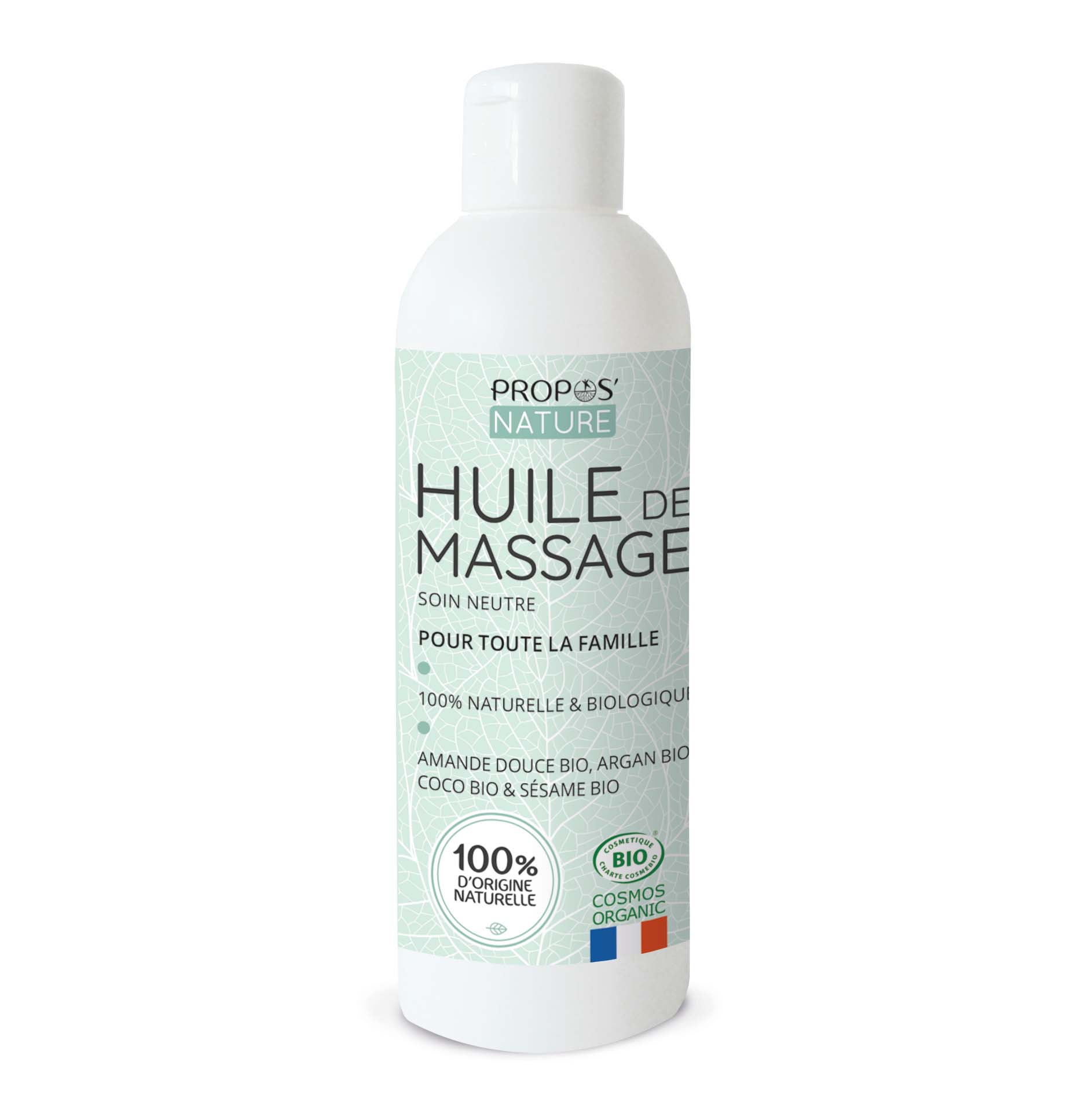 Natürliches Bio-Massageöl Neutral - 100 % Naturrein · 200 ml