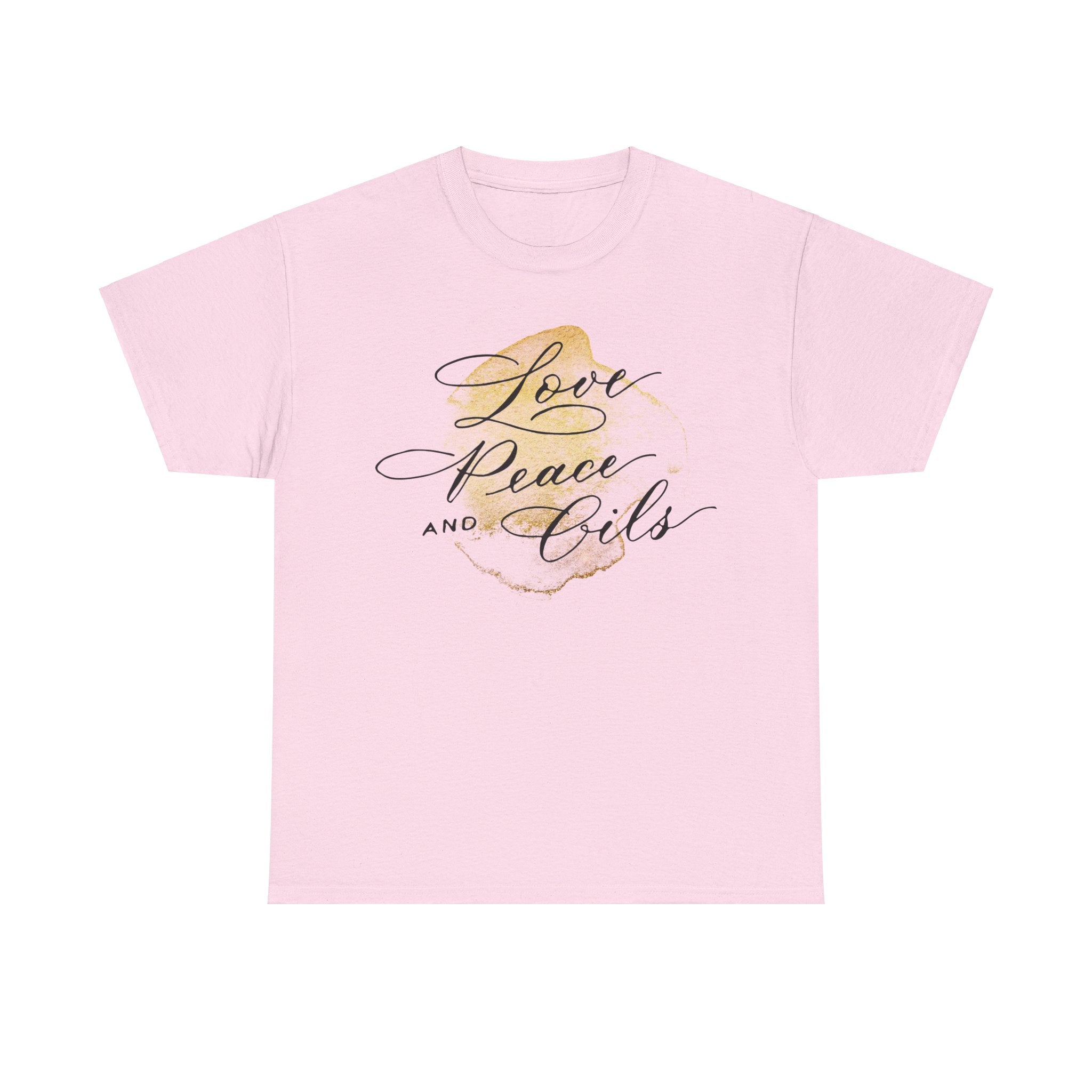 Unisex T-Shirt "Love, Peace & Oils"