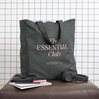 Recycelter Stoffbeutel "The Essential Club" - Anthrazit