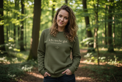 Unisex Bio-Sweatshirt "Ich rieche gut."