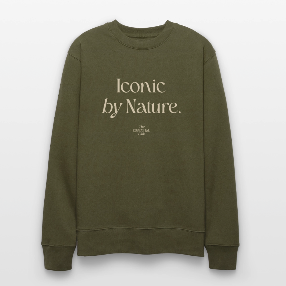 Unisex Bio-Sweatshirt "Iconic by Nature" - Khaki