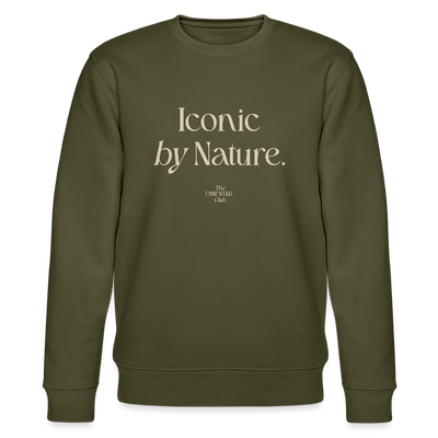 Unisex Bio-Sweatshirt "Iconic by Nature" - Khaki