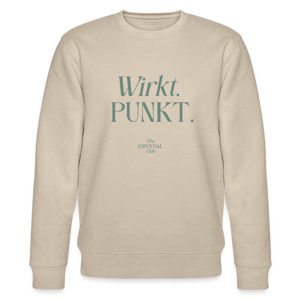 Unisex Bio-Sweatshirt "Wirkt. PUNKT." - Beige
