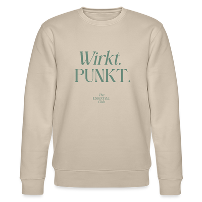 Unisex Bio-Sweatshirt "Wirkt. PUNKT." - Beige