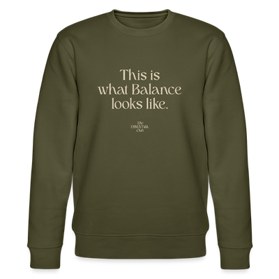 Unisex Bio-Sweatshirt "This is what Balance looks like." - Khaki