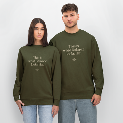 Unisex Bio-Sweatshirt "This is what Balance looks like." - Khaki