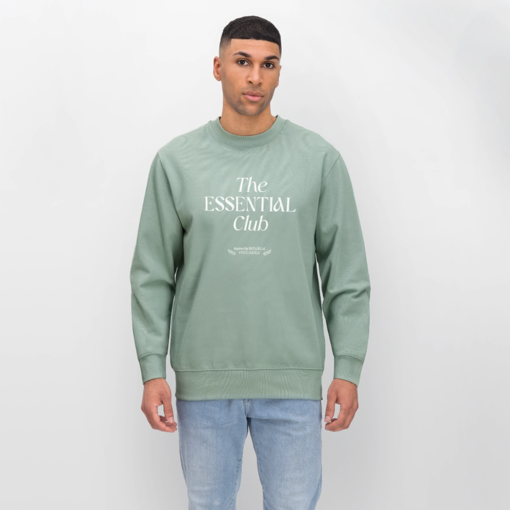 Unisex Bio-Sweatshirt "The Essential Club" - Helles Graugrün