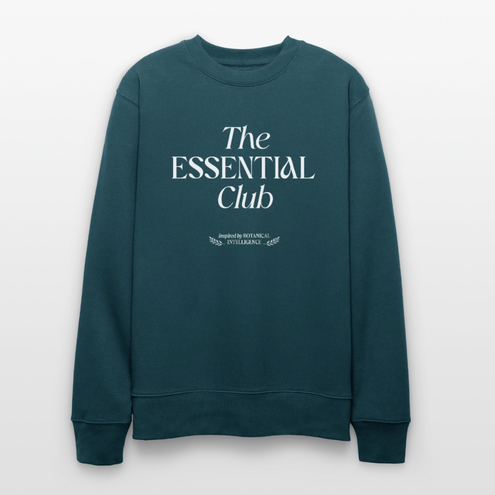 Unisex Bio-Sweatshirt "The Essential Club" - Dunkles Petrol