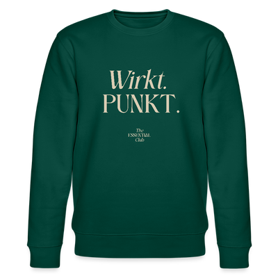 Unisex Bio-Sweatshirt "Wirkt. PUNKT." - Forest