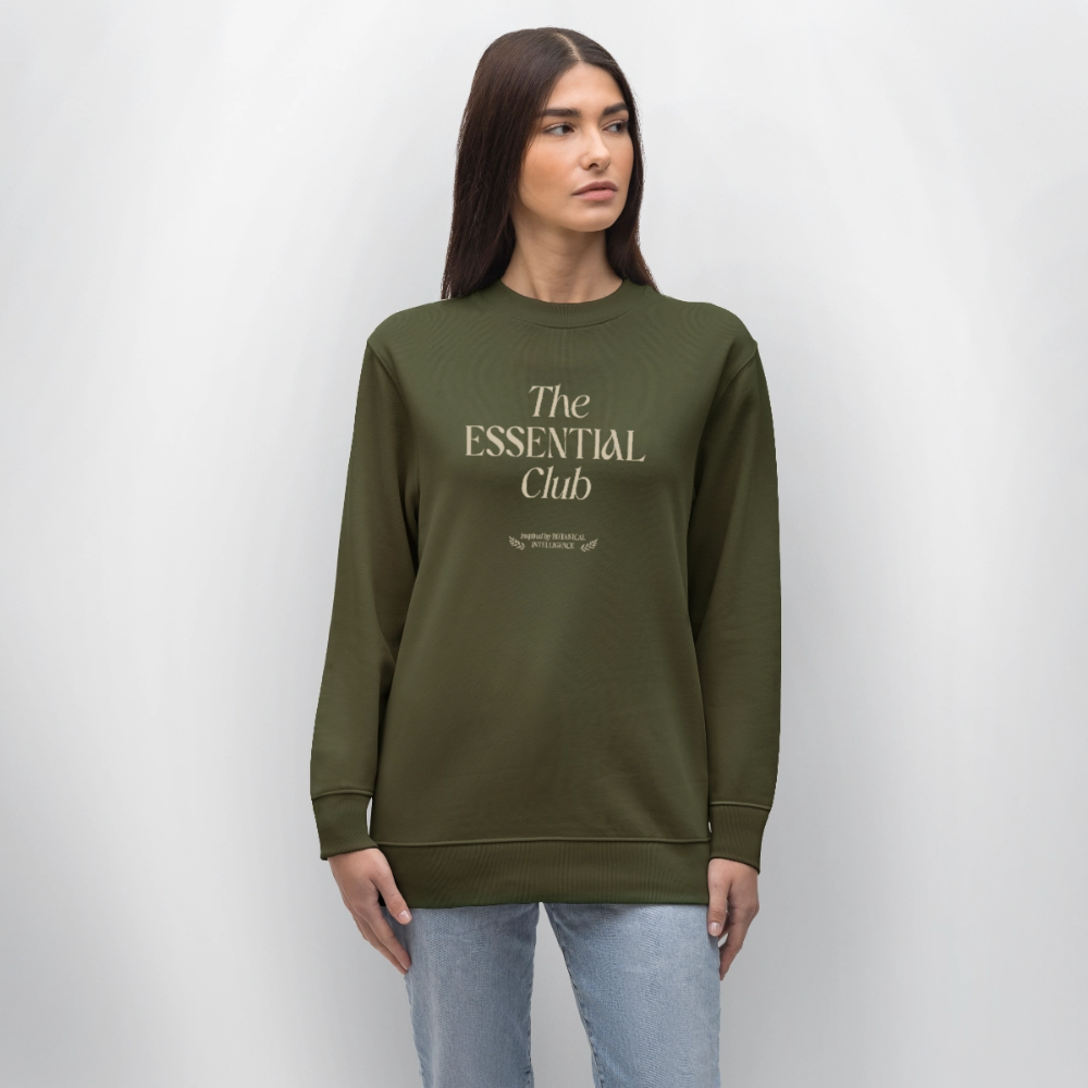 Unisex Bio-Sweatshirt "The Essential Club" - Khaki