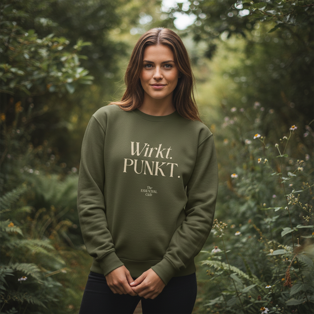 Unisex Bio-Sweatshirt "Wirkt. PUNKT."