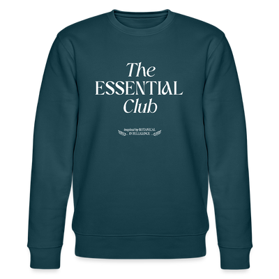 Unisex Bio-Sweatshirt "The Essential Club" - Dunkles Petrol