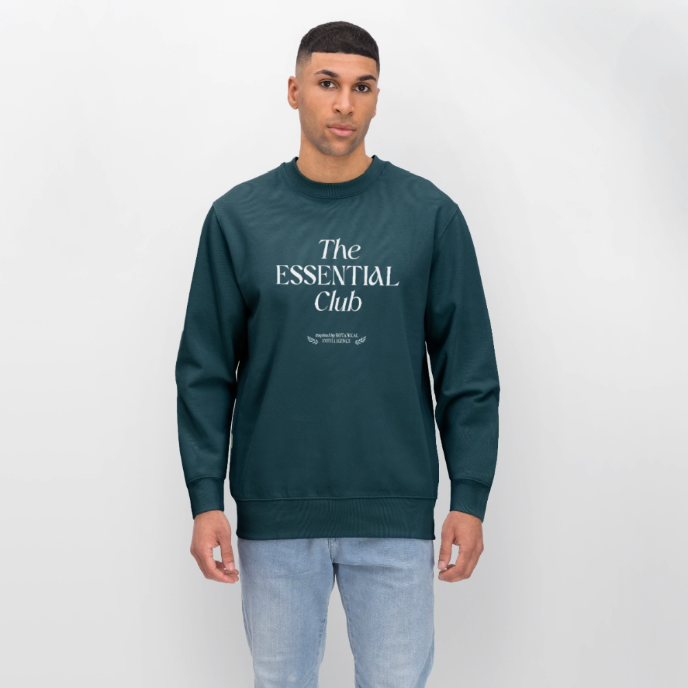 Unisex Bio-Sweatshirt "The Essential Club" - Dunkles Petrol