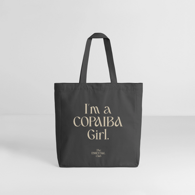 Recycelter Stoffbeutel "I'm a Copaiba Girl" - Anthrazit