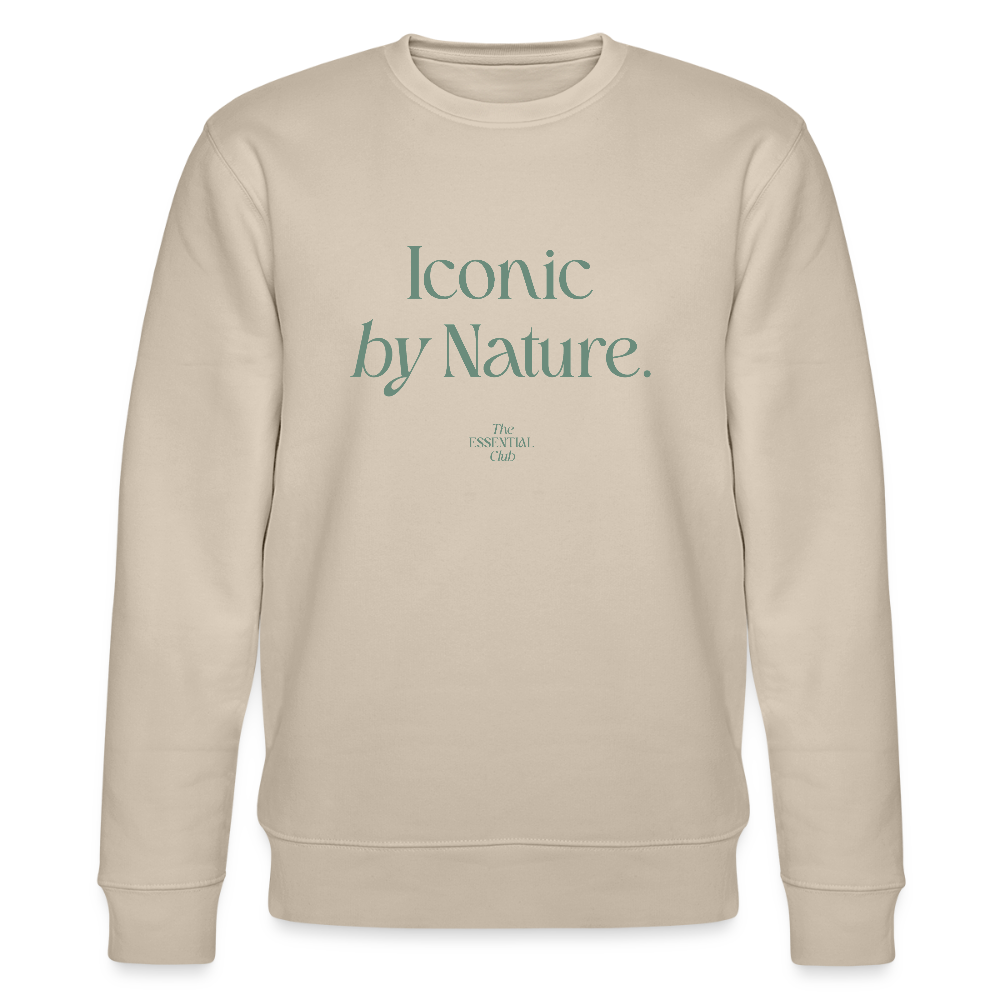 Unisex Bio-Sweatshirt "Iconic by Nature" - Beige