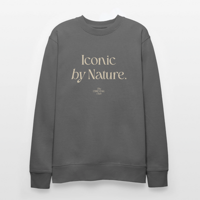 Unisex Bio-Sweatshirt "Iconic by Nature" - Anthrazit