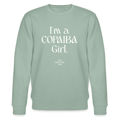 Unisex Bio-Sweatshirt "I'm a Copaiba Girl." - Helles Graugrün