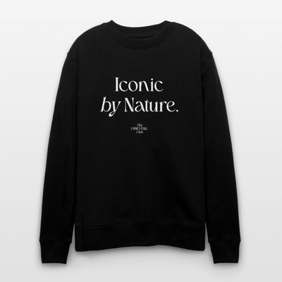Unisex Bio-Sweatshirt "Iconic by Nature" - Schwarz