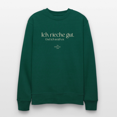 Unisex Bio-Sweatshirt "Ich rieche gut." - Forest
