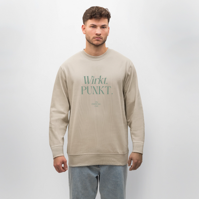 Unisex Bio-Sweatshirt "Wirkt. PUNKT." - Beige