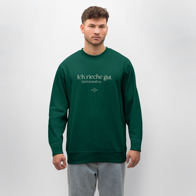 Unisex Bio-Sweatshirt "Ich rieche gut." - Forest