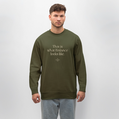 Unisex Bio-Sweatshirt "This is what Balance looks like." - Khaki