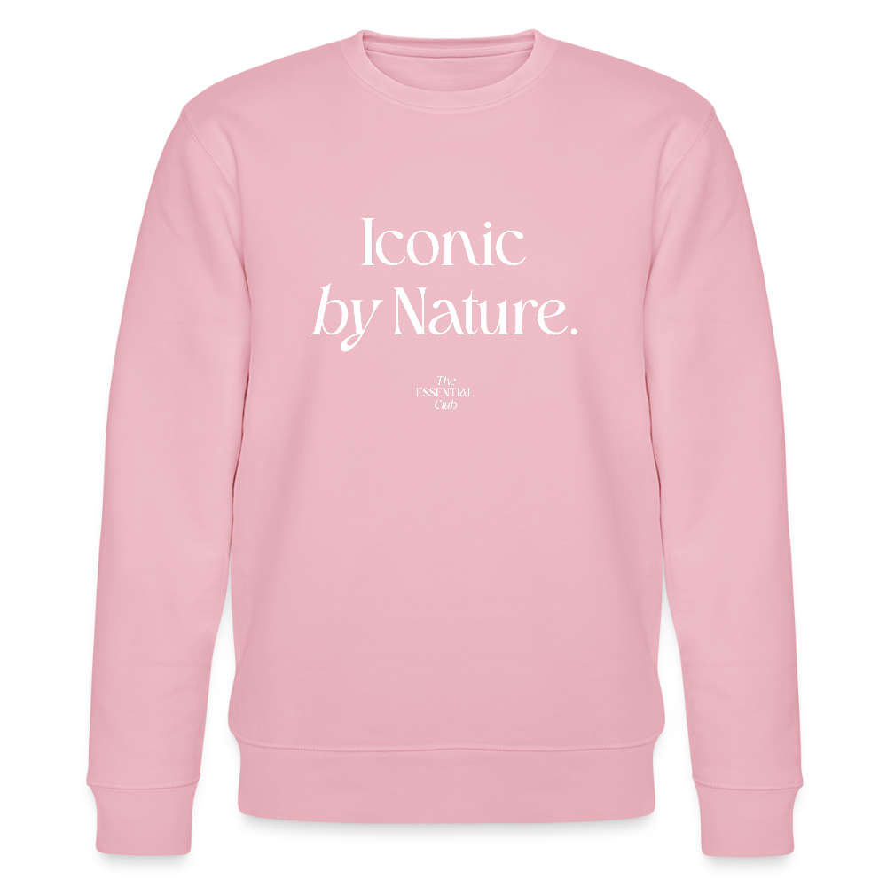 Unisex Bio-Sweatshirt "Iconic by Nature" - Hellrosa