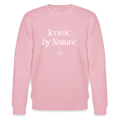 Unisex Bio-Sweatshirt "Iconic by Nature" - Hellrosa
