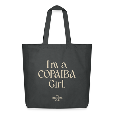 Recycelter Stoffbeutel "I'm a Copaiba Girl" - Anthrazit
