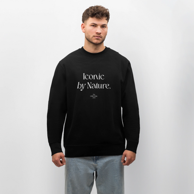 Unisex Bio-Sweatshirt "Iconic by Nature" - Schwarz