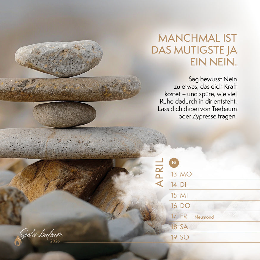 Tischkalender "Seelenbalsam · Essenzielle Lebensfreude 2026"