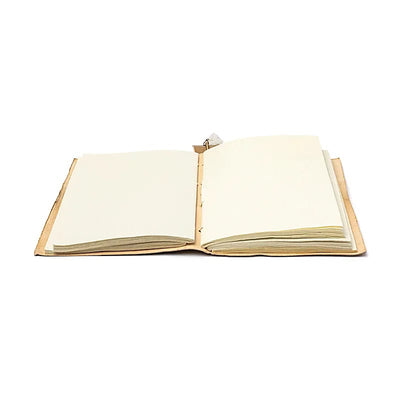 Notizbuch "Baum des Lebens" mit Bergkristall und Kunstlederbezug