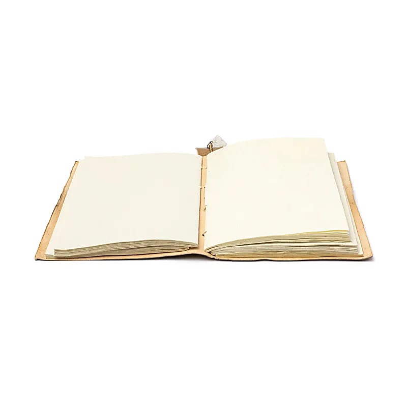 Notizbuch "Baum des Lebens" mit Bergkristall und Kunstlederbezug