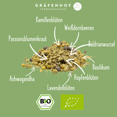 BIO "Zeit für Dich" Kräutertee mit Adaptogenen · 100 g lose