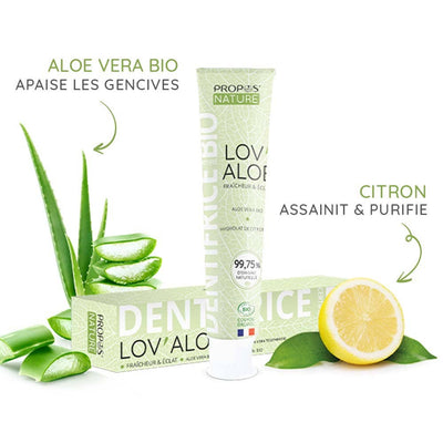 Bio-Zahnpasta "Lov'aloe" mit Aloe Vera & Zitrone · Fluoridfrei