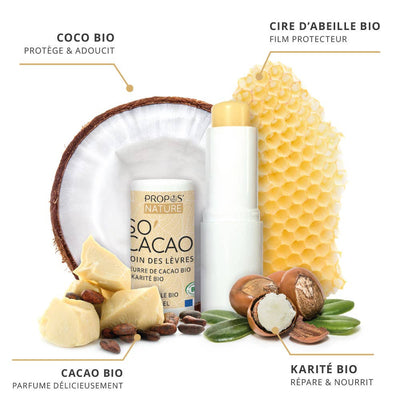 Bio-Lippenbalsam So'cacao aus Kakao- & Sheabutter · 100 % natürlich
