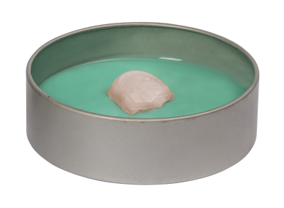 Omm for you · Zen-Knete mit Rosenquarz · türkis