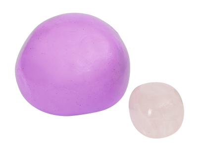 Omm for you · Zen-Knete mit Rosenquarz · violett