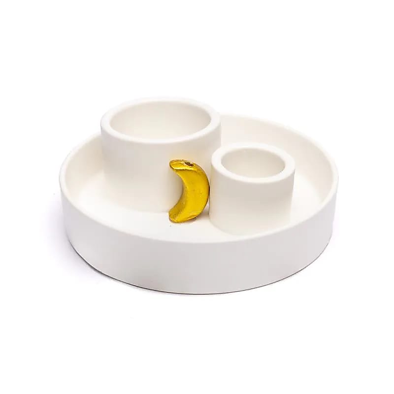 Räucherwerkhalter "Moon" weiß