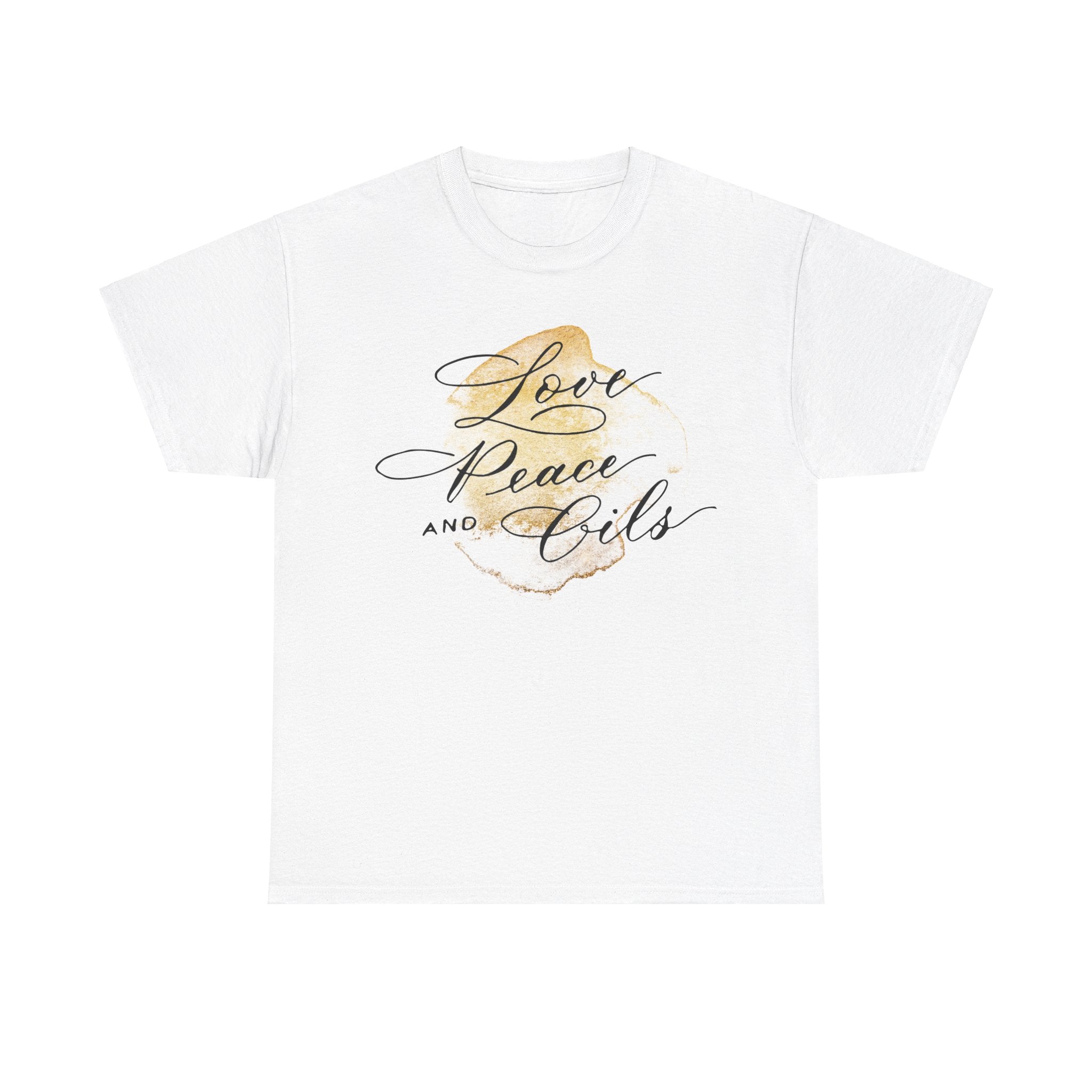 Unisex T-Shirt "Love, Peace & Oils"