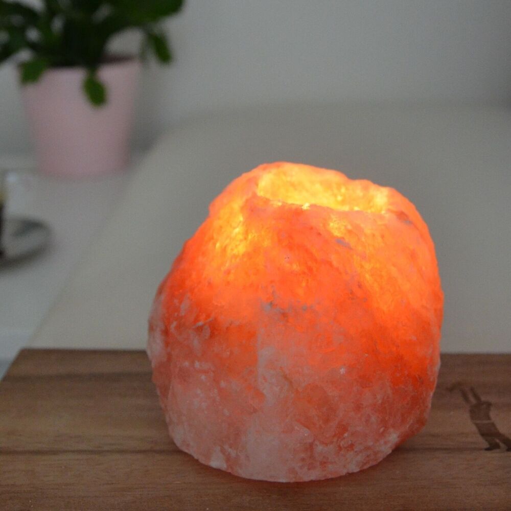 Himalaya-Salz-Kerzenhalter SOLIS groß