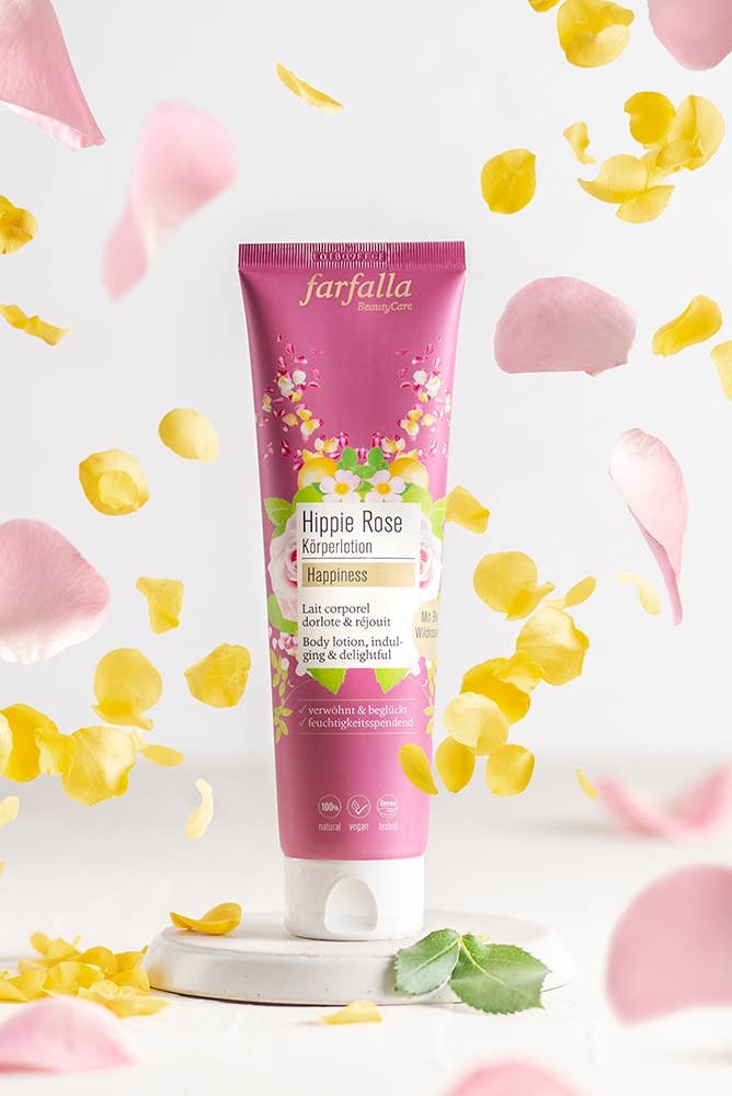 Hippie rose Happiness · Körperlotion