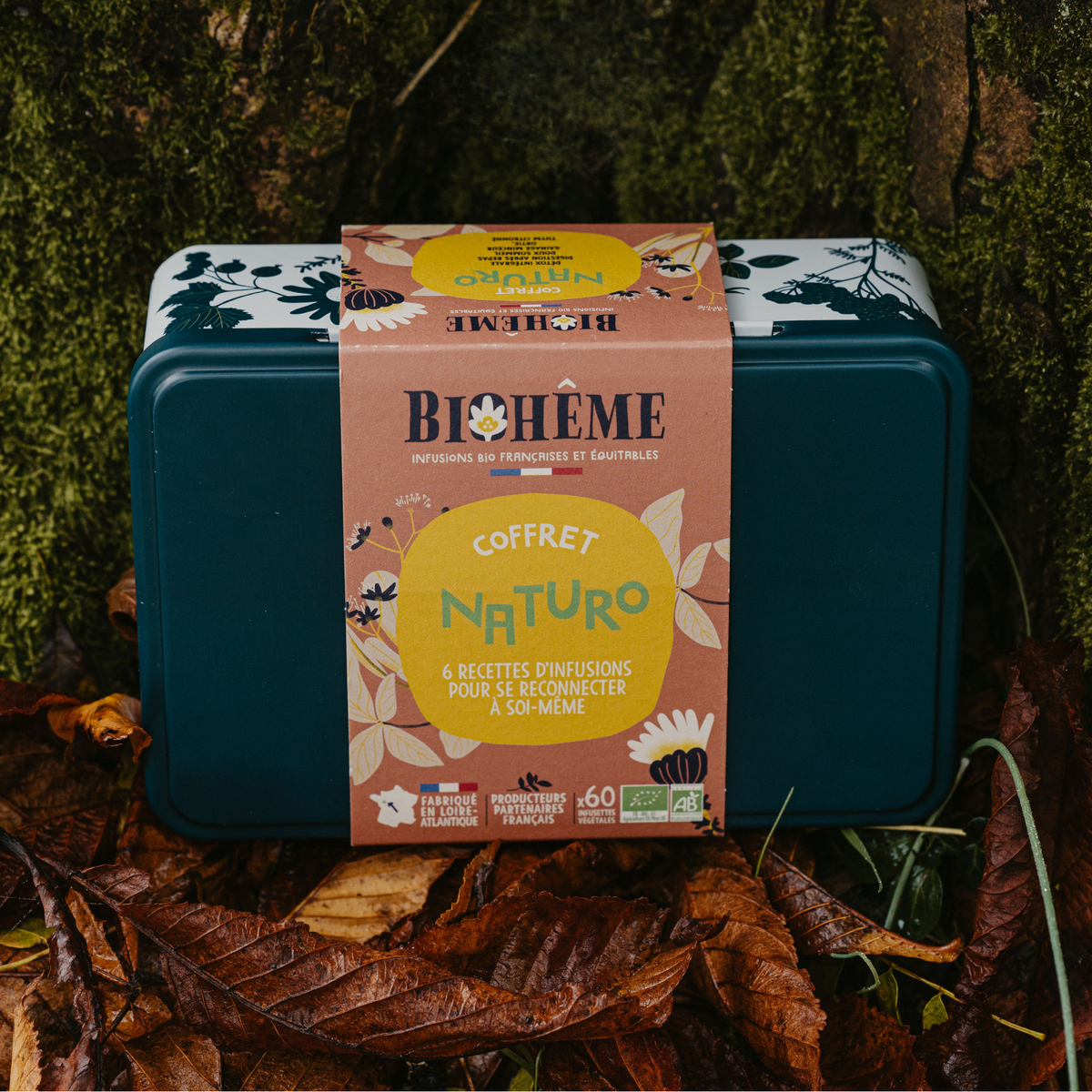 Biohême Naturo · 60 Bio-Kräutertees in der Geschenkbox