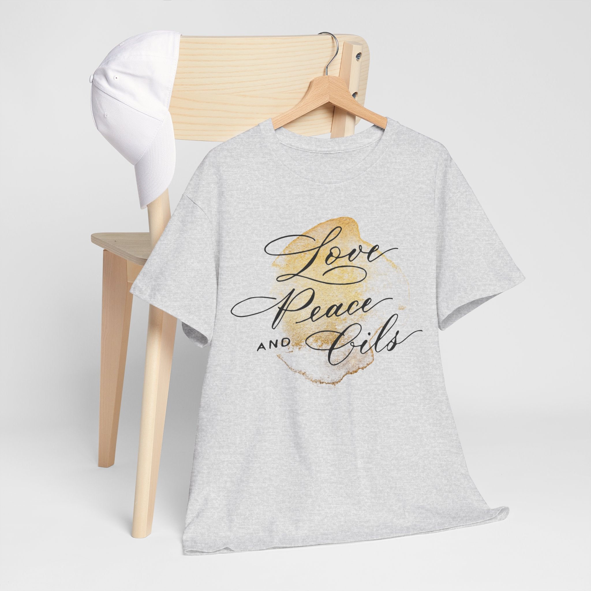Unisex T-Shirt "Love, Peace & Oils"