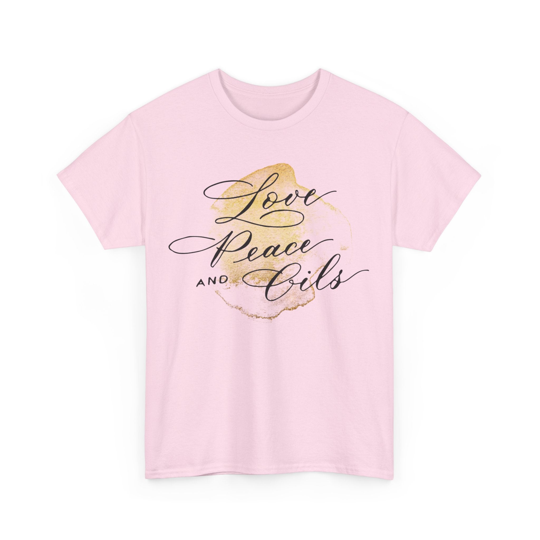 Unisex T-Shirt "Love, Peace & Oils"