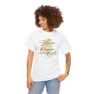 Unisex T-Shirt "Love, Peace & Oils"