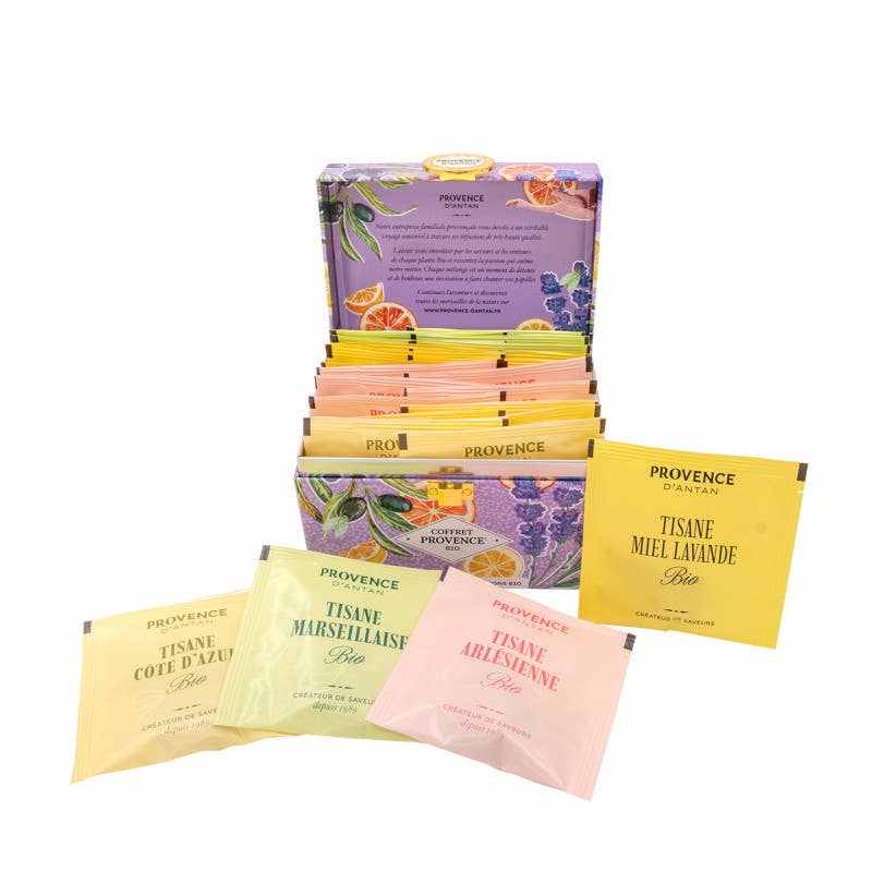 Bio-Kräutertee "Provence" in dekorativer Metallbox